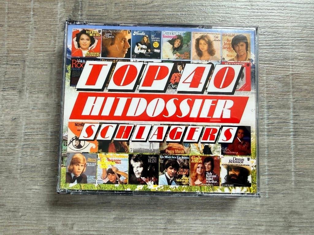 4 cd box Top 40 Hitdossier - Schlager Hits, Ophalen of Verzenden, Zo goed als nieuw, Pop