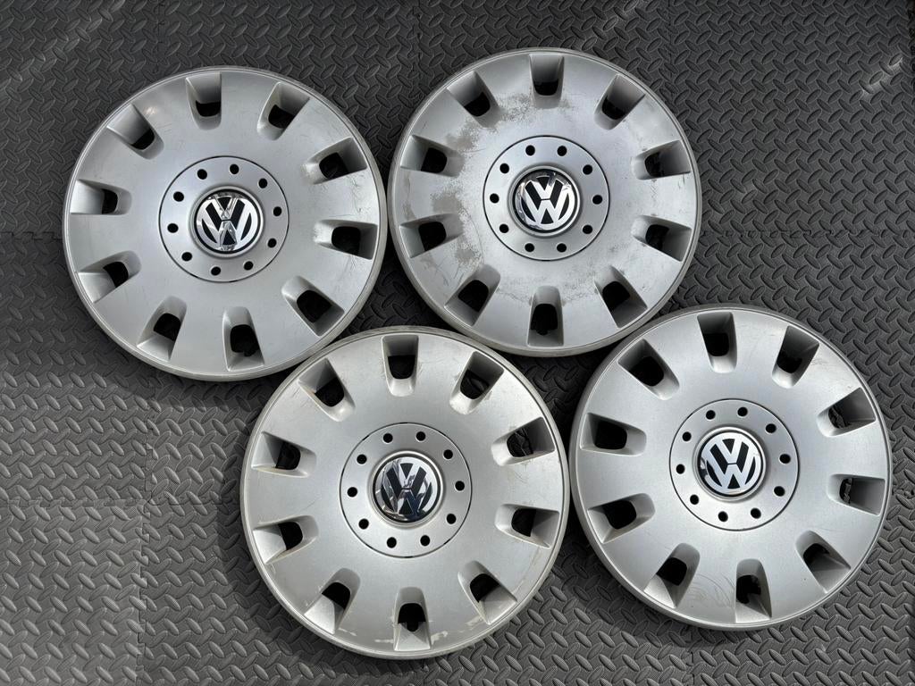Set originele Volkswagen Transporter T5 wieldoppen 16 inch, Ophalen of Verzenden, Gebruikt