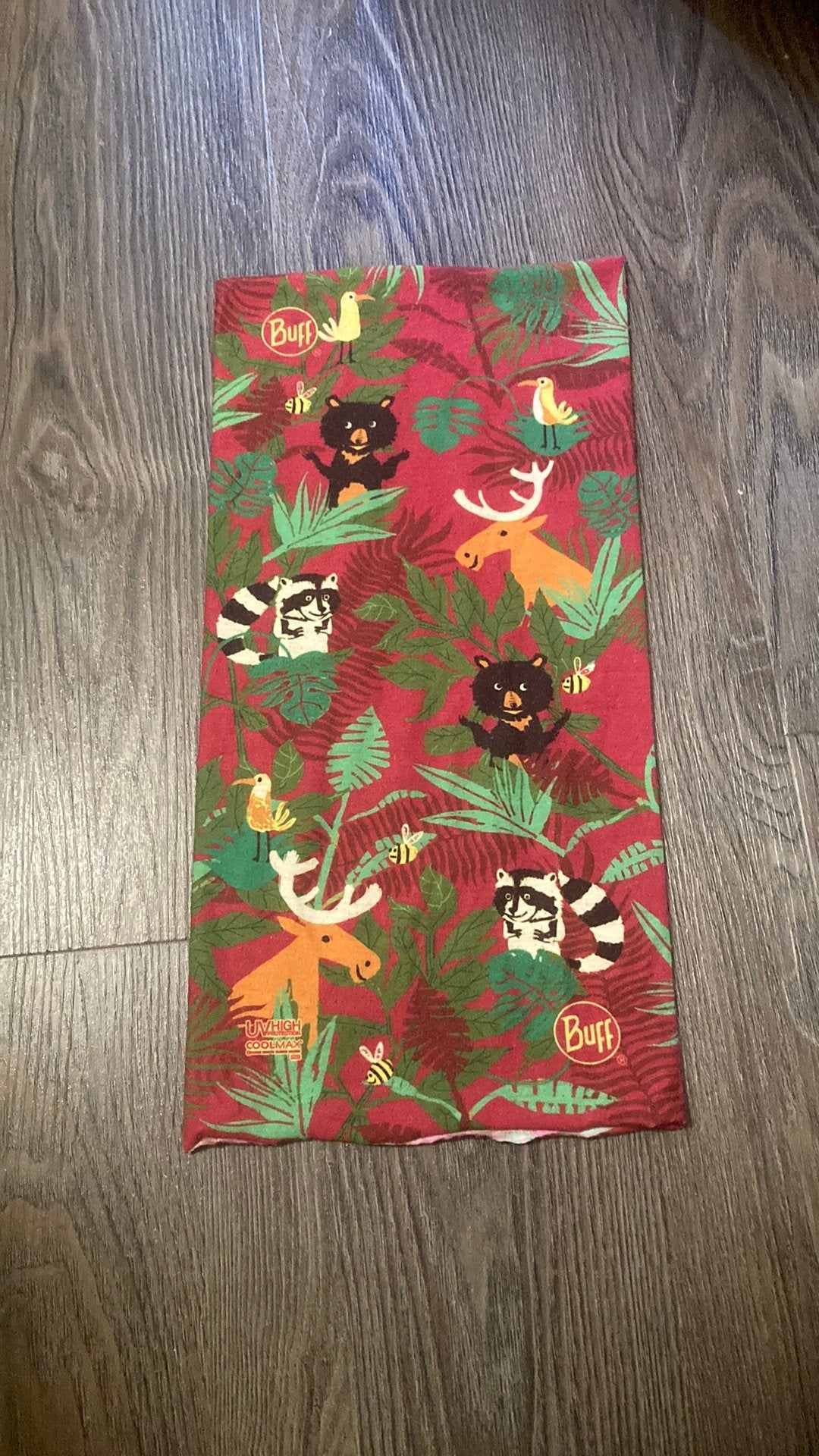 Buff kind jungle dieren roze, Ophalen of Verzenden, Gebruikt, Jongen of Meisje, Sjaal