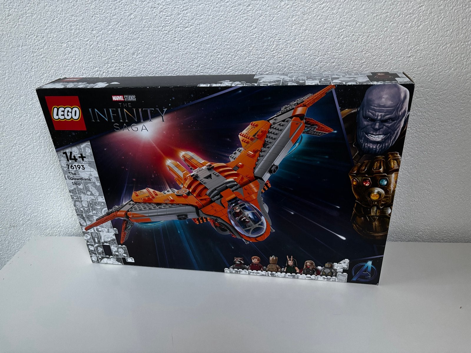 Lego 76193 Schip van de Guardians met alle minifiguren, Ophalen of Verzenden, Zo goed als nieuw
