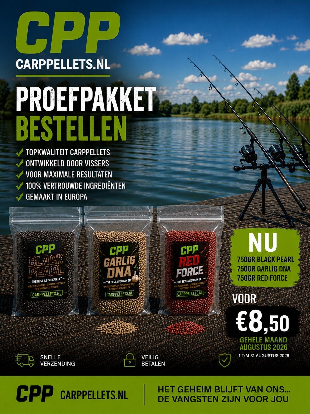 CPP Proefpakket - Black Pearl, Garlic DNA, Red For, Ophalen of Verzenden, Nieuw, Overige typen