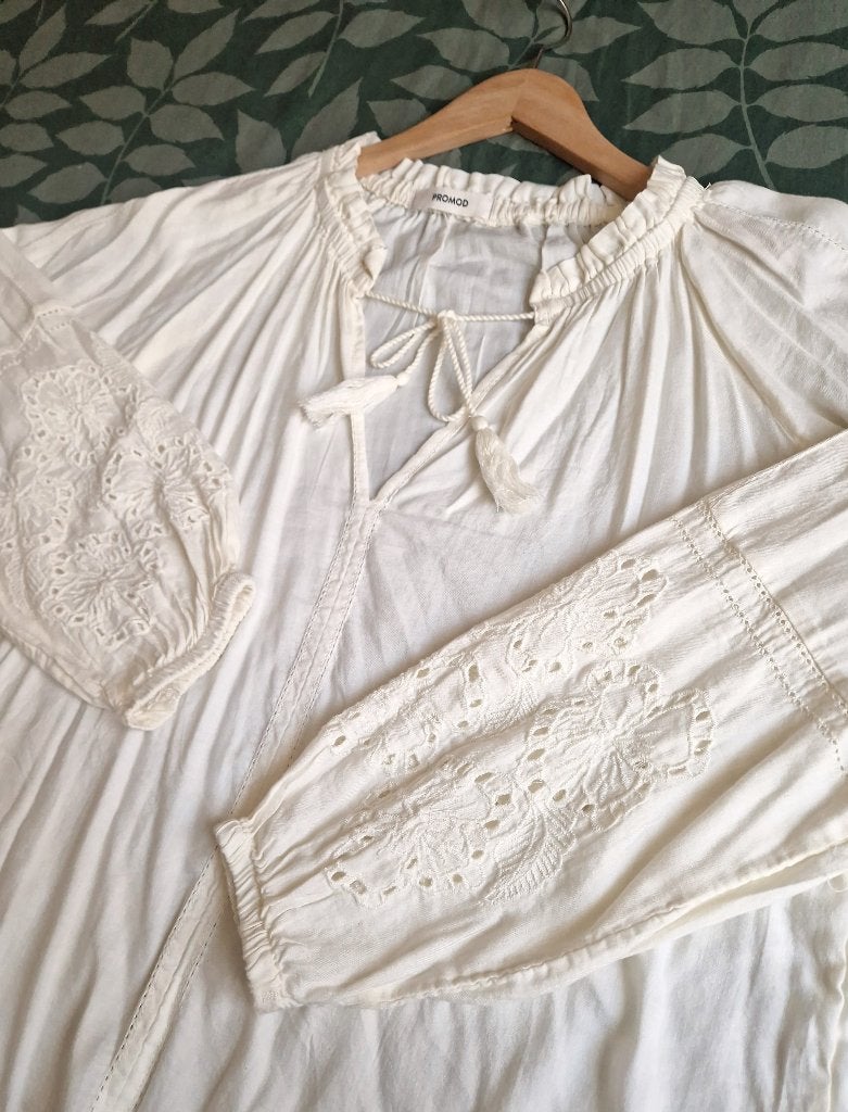 Bohemian blouse crème Promod nieuw maat 42, Kleding | Dames, Wit, Maat 42/44 (L), Nieuw, Promod
