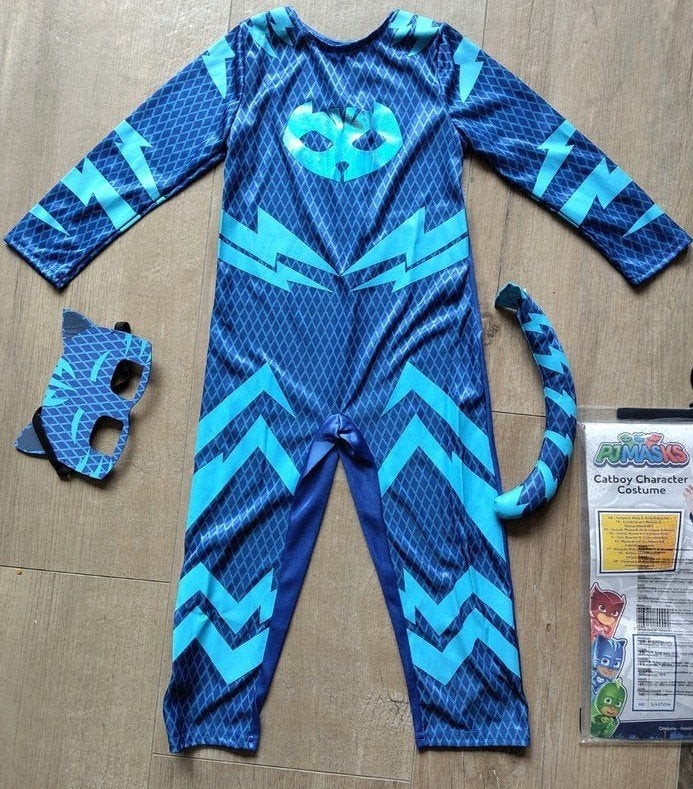 PJ Masks Catboy kostuum - Maat 104, Ophalen of Verzenden, Zo goed als nieuw, 104 of kleiner, Jongen