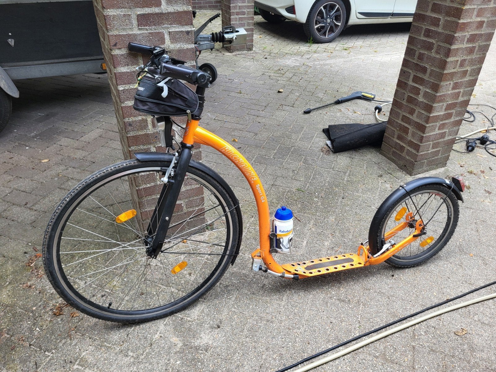 step met grote wielen, kickbike, Ophalen, Gebruikt, Gewone step, Onbekend