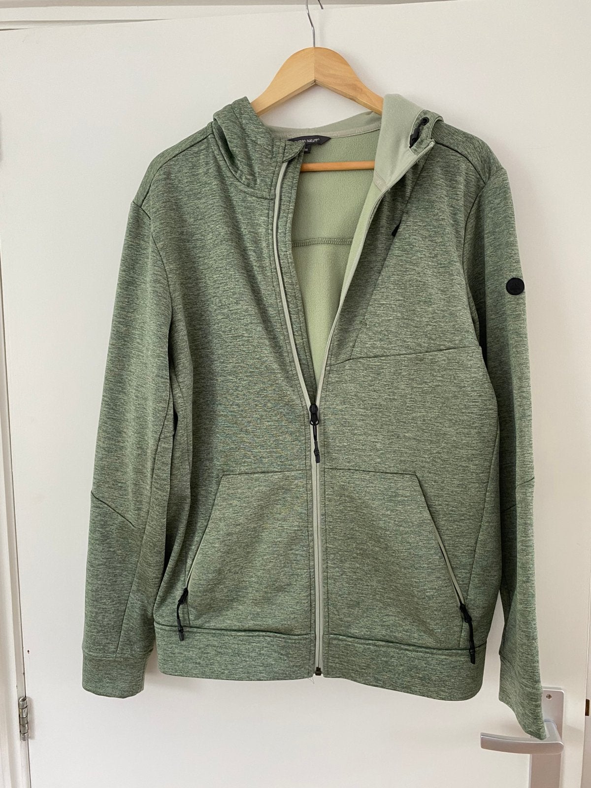 Lichtgroene jas - soft shell - human nature M, Kleding | Heren, Jassen | Zomer, Ophalen of Verzenden, Zo goed als nieuw