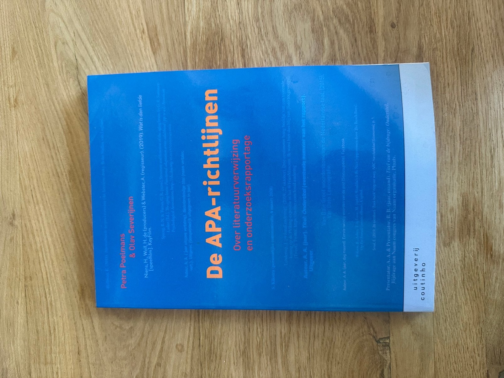 APA richtlijnen boek, Ophalen of Verzenden
