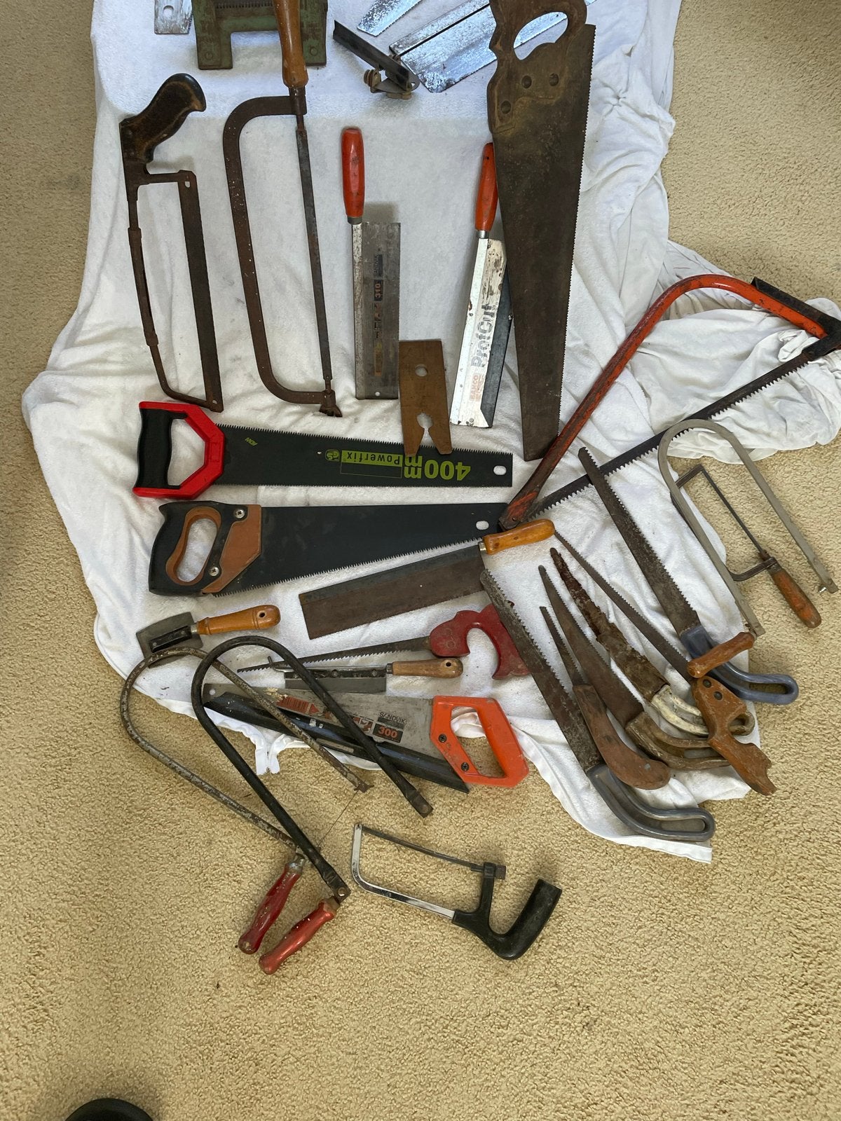 30x Handzagen: Hout-, Metaal- en Takkenzagen, Ophalen of Verzenden, Gebruikt, Zaag