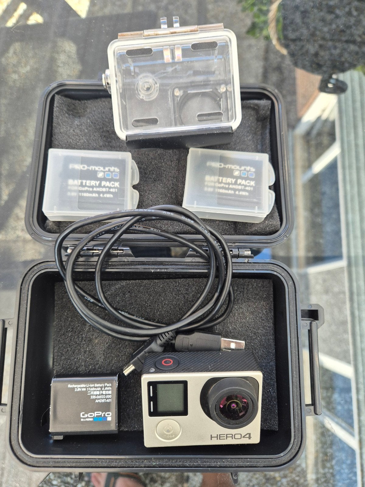 GoPro HERO4 met behuizing en extra batterijen, Ophalen of Verzenden, GoPro