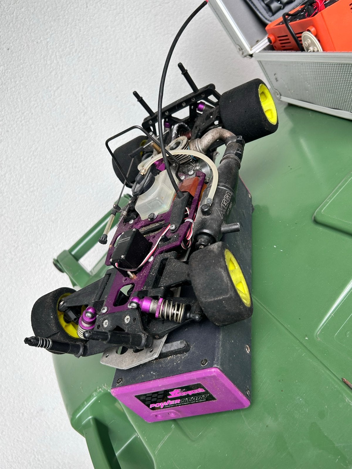 RC Nitro Auto Ford Escort Cosworth met Power Start, Ophalen, Gebruikt, Auto onroad, Nitro