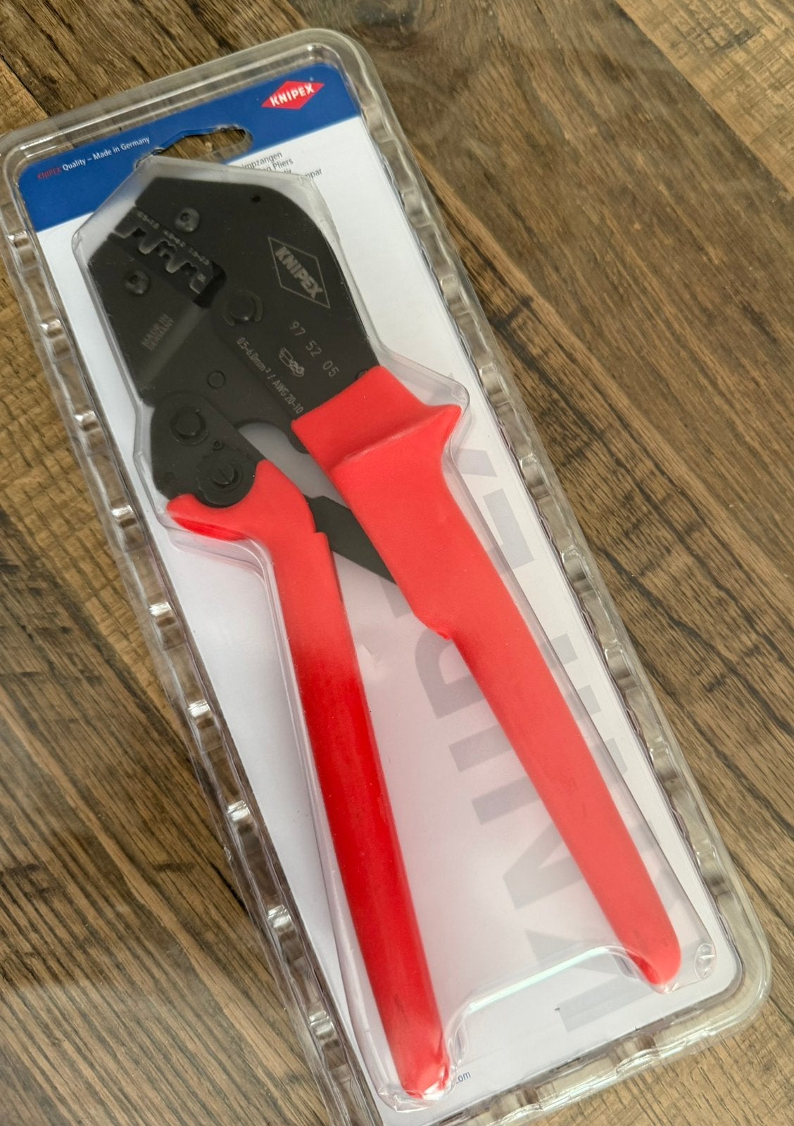 Nieuw in verpakking Knipex 97 52 05 Krimptang, Ophalen of Verzenden, Zo goed als nieuw