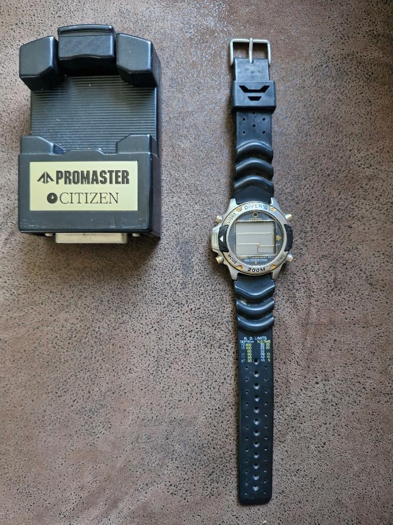 Promaster Citizen duikhorloge, Zwart, Citizen, Ophalen of Verzenden, Waterdicht