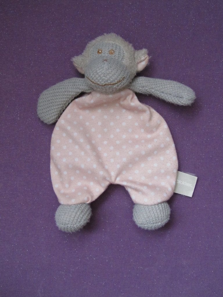 BLOKKER Knuffeldoekje AAP. ROZE **Nieuw**, Nieuw, Ophalen of Verzenden, Met label, Middelgroot (20 tot 80 cm)