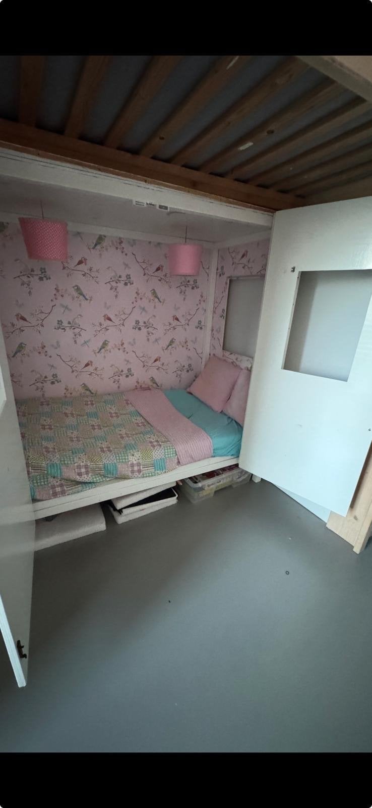 Kinderbed met deuren, Ophalen, Gebruikt, 180 cm of meer, 85 tot 100 cm