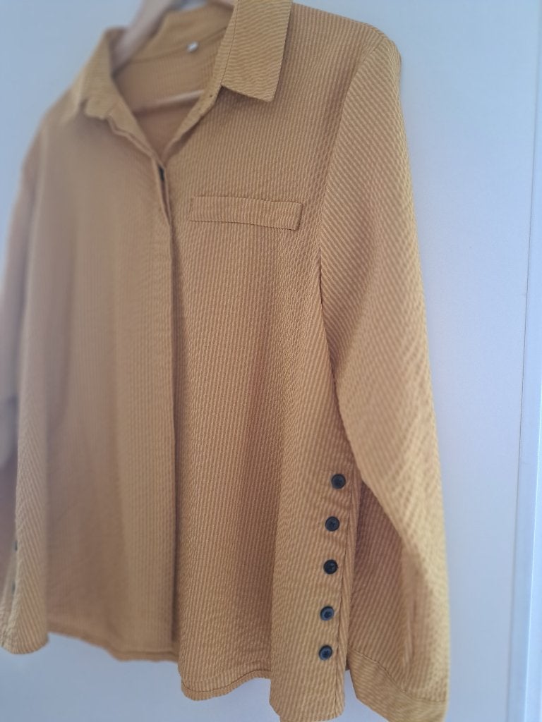 blouse okergeel 1xl / 46, Ophalen, Nieuw, Maat 46/48 (XL) of groter, Geel