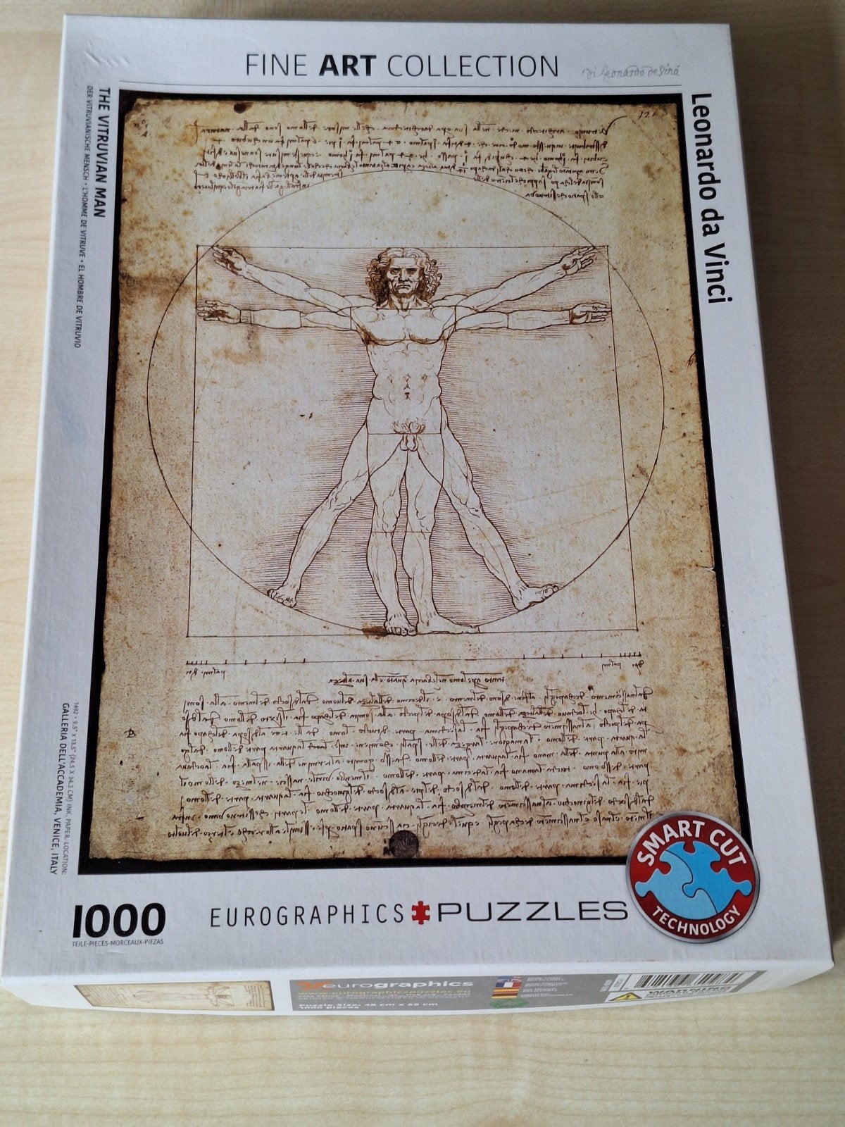 Leonardo da Vinci Legpuzzel 1000 stukjes, Ophalen