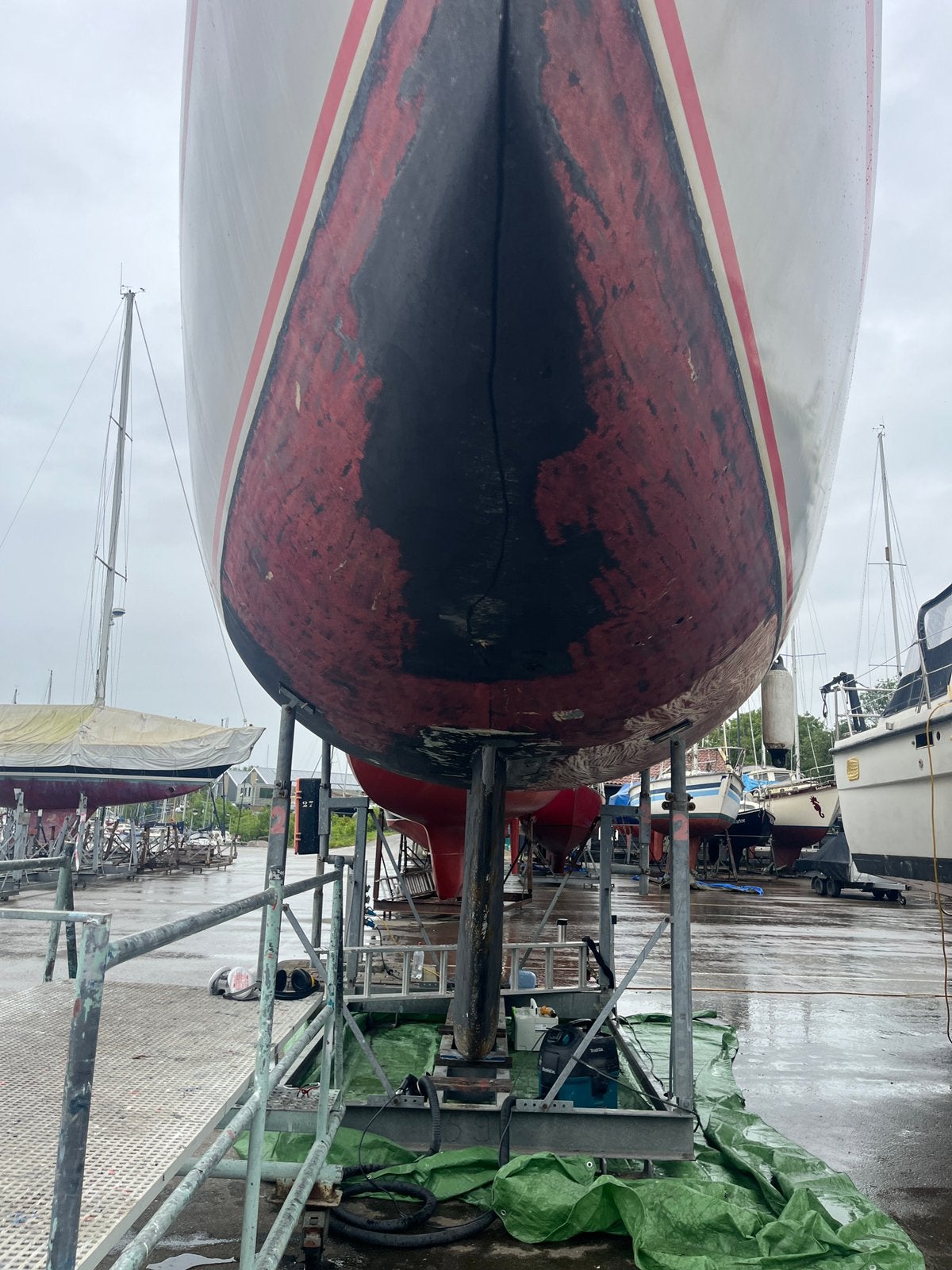 Antifouling verwijderen Onderwaterschip schuren, Kortgene, Ophalen of Verzenden, Nieuw, Overige typen, Zeilboot of Motorboot