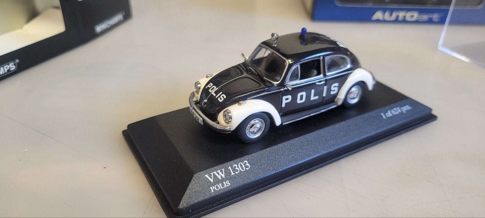Minichamps 1972 VW 1303 POLIS, Ophalen of Verzenden, Zo goed als nieuw, Auto, MiniChamps