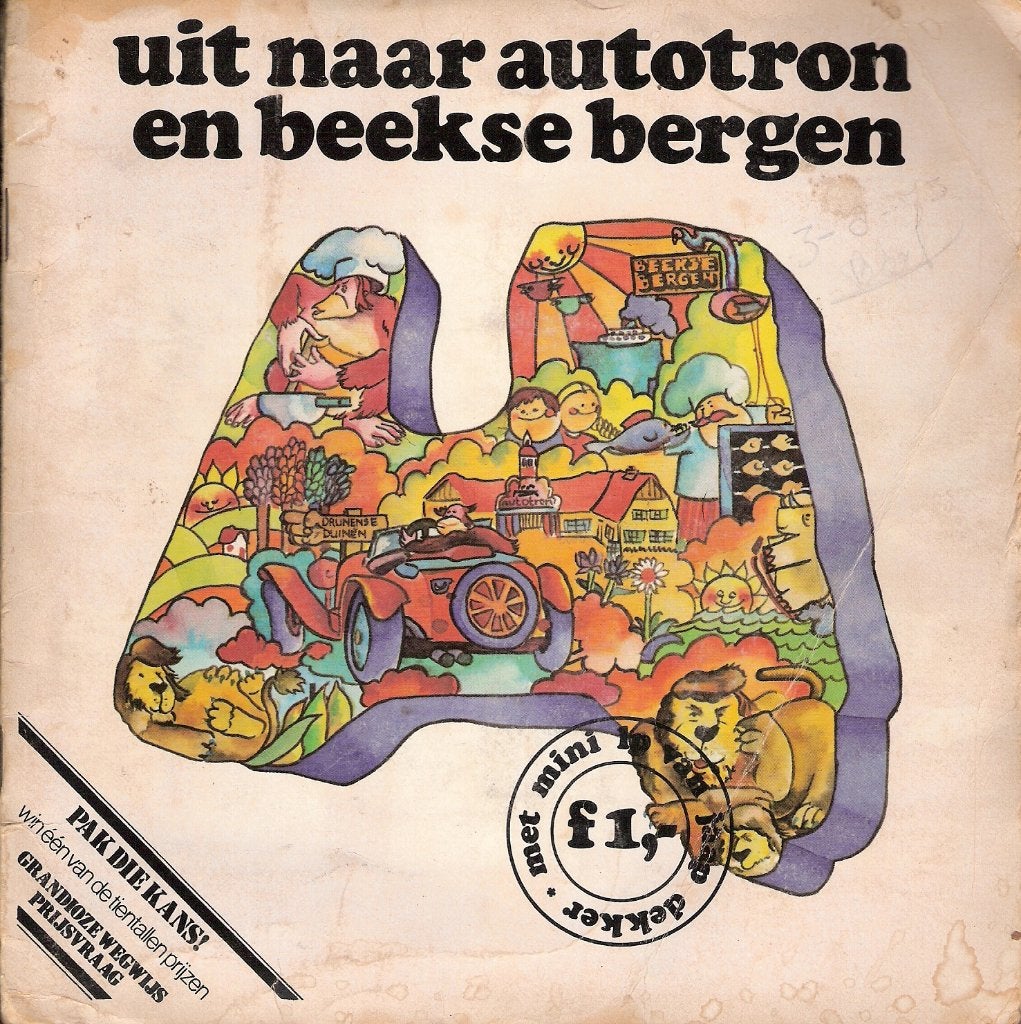 Autrotron & Beekse Bergen -reclame vinyl EP met boekje, Ophalen, Gelezen