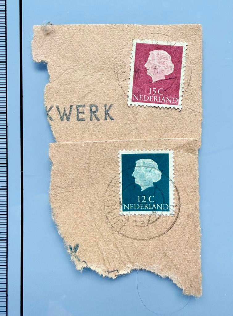 12c en 15c Nederland Juliana, Postzegels en Munten, Postzegels | Nederland, Ophalen of Verzenden, Na 1940, Gestempeld