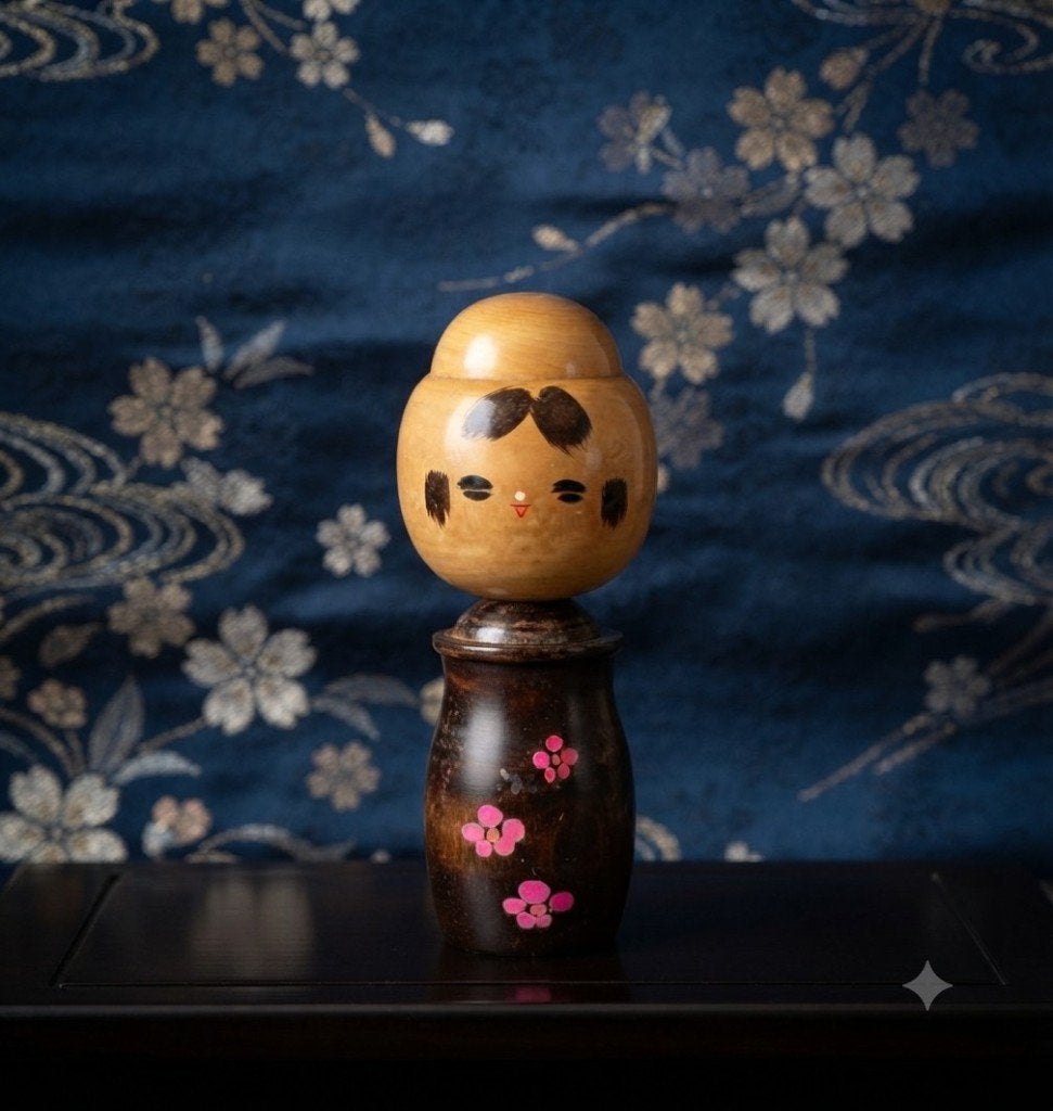 Leuke vintage Kokeshi, Antiek en Kunst, Hout, 20 cm, Verzenden, Japan