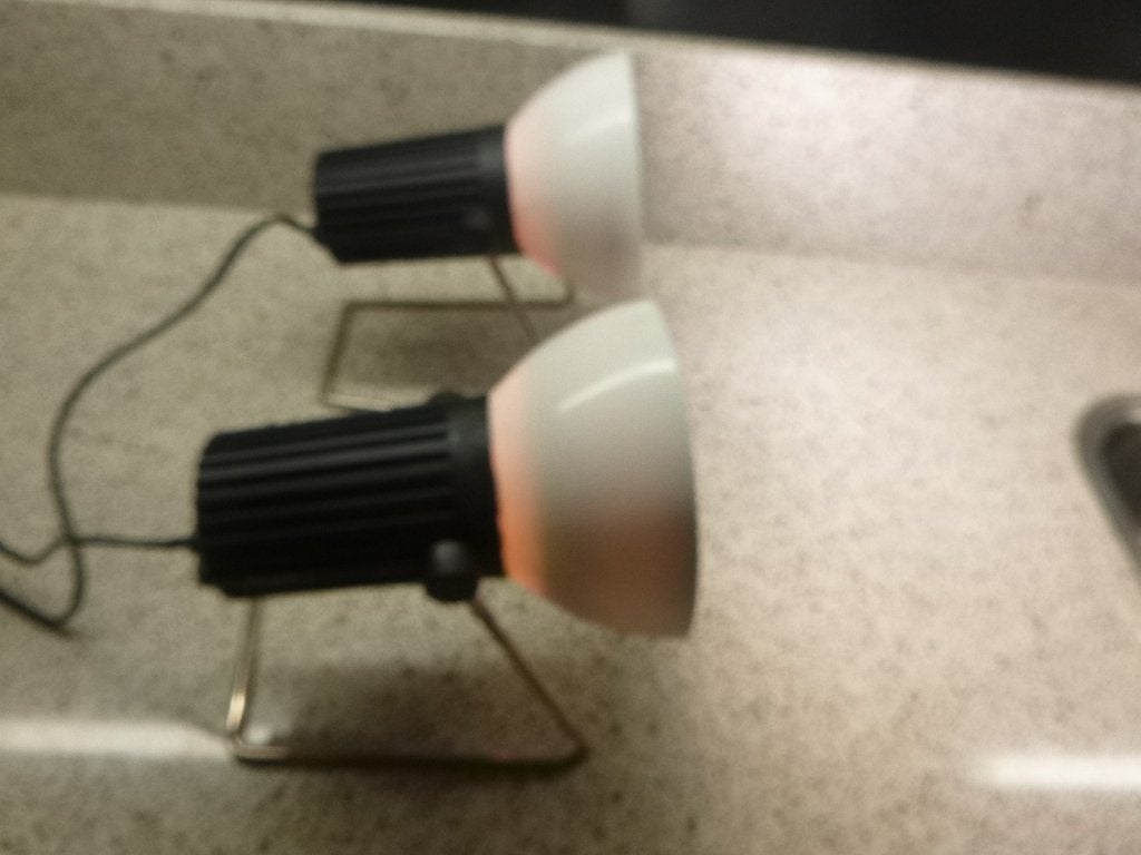 twee jaren '80 Philips warmte tafellampen, Gebruikt, Vintage, Meerkleurig, Philips