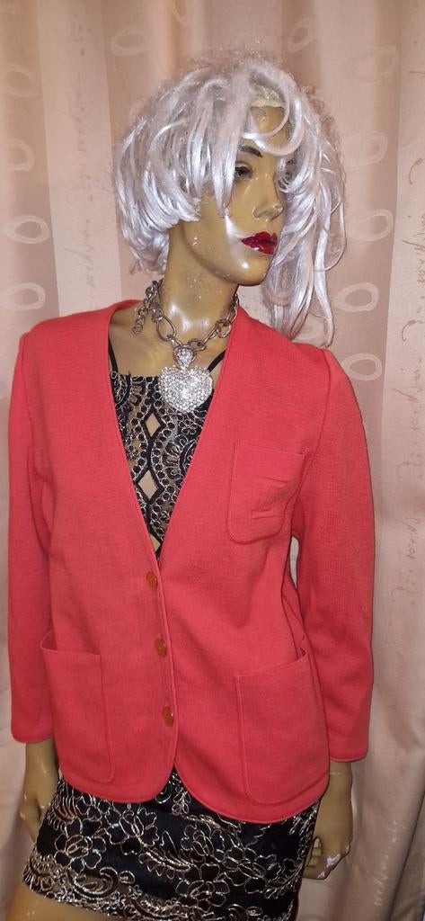 Devernois Paris vest wool maat 38 rood zgan, Kleding | Dames, Maat 38/40 (M), Ophalen of Verzenden, Zo goed als nieuw, Devernois