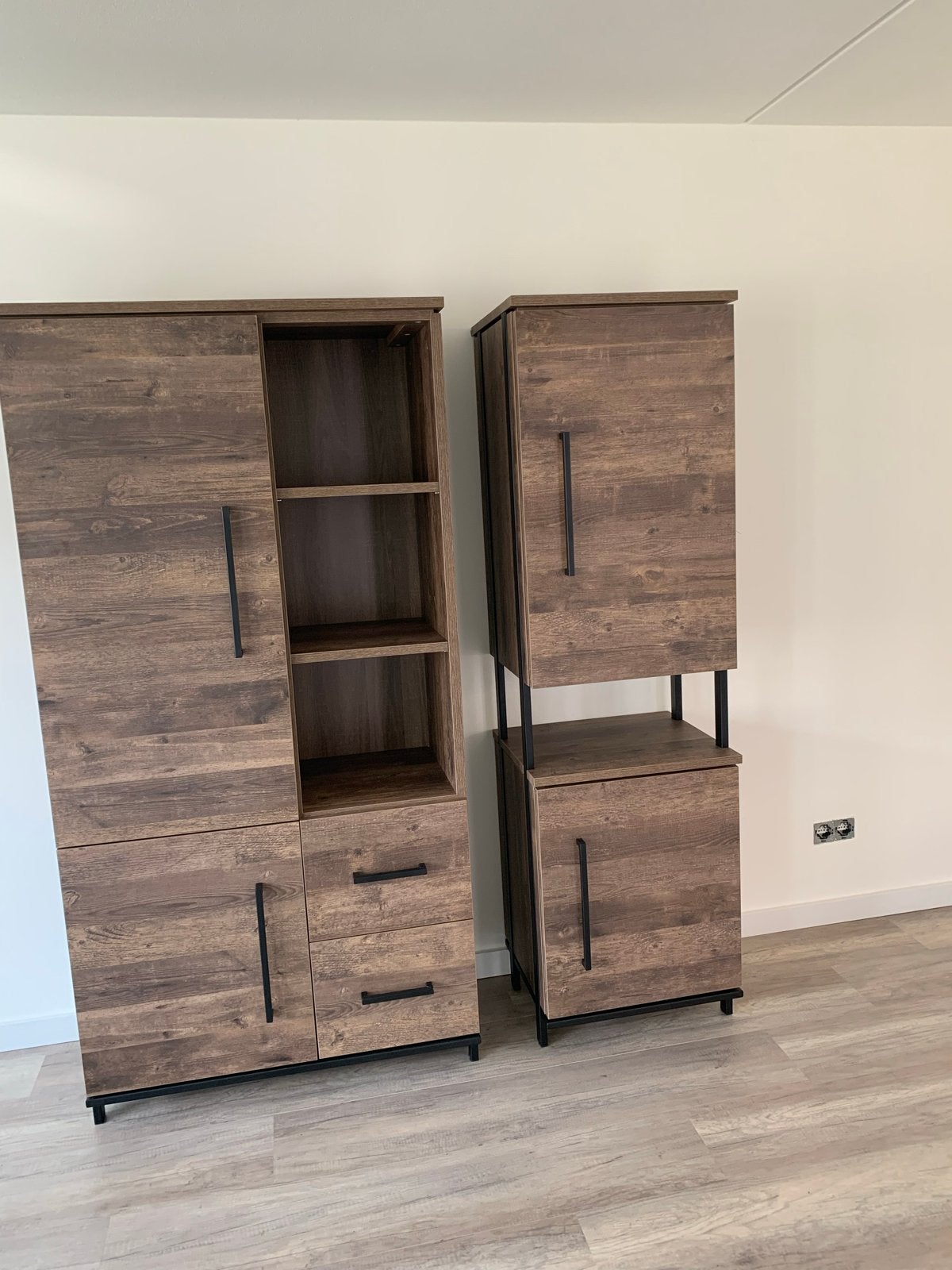 Moderne kasten set - Zo goed als nieuw, Huis en Inrichting, Ophalen, 100 tot 150 cm, Zo goed als nieuw, Met lade(s)