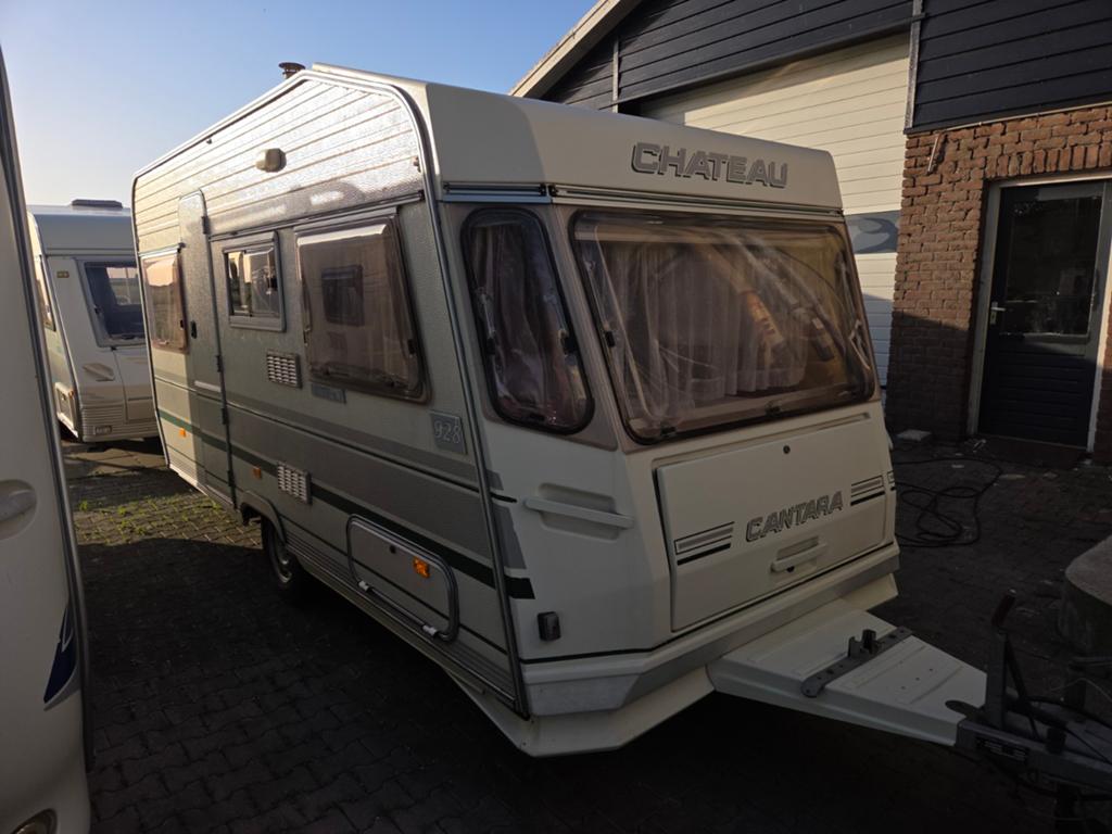 Chateau 430 ,1996, voortent, Caravans en Kamperen, Caravans, Particulier, tot en met 4, 750 - 1000 kg, Standaardzit, Chateau, Omvormbare zithoek