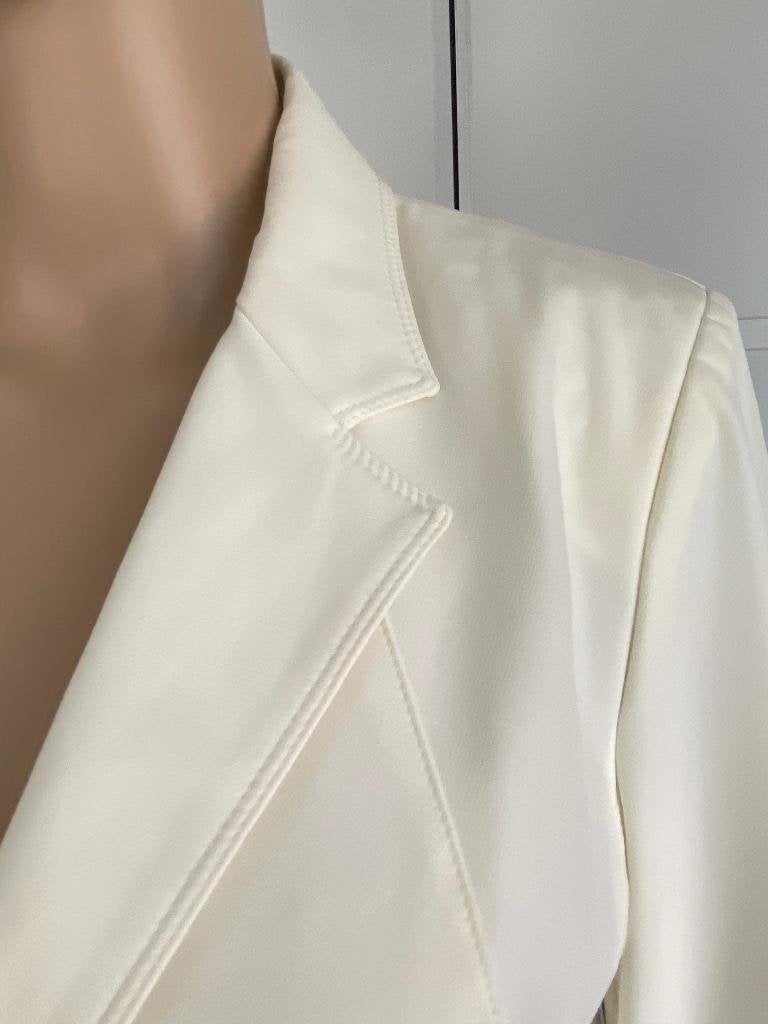 K108 Atos Lombardini maat 40=M designer-jasje blazer colbert, Kleding | Dames, Maat 38/40 (M), Atos Lombardini, Wit, Ophalen of Verzenden