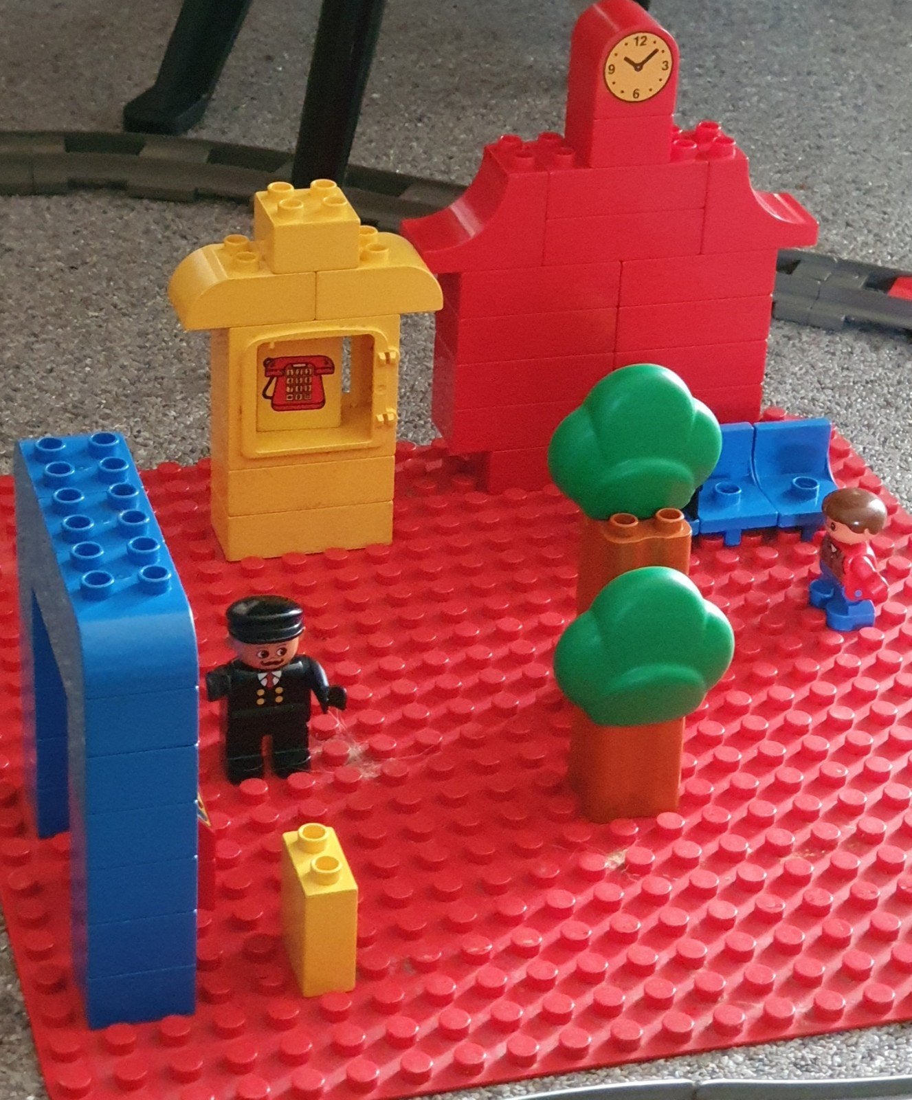 duplo bouwplaat met postkantoor, Ophalen of Verzenden