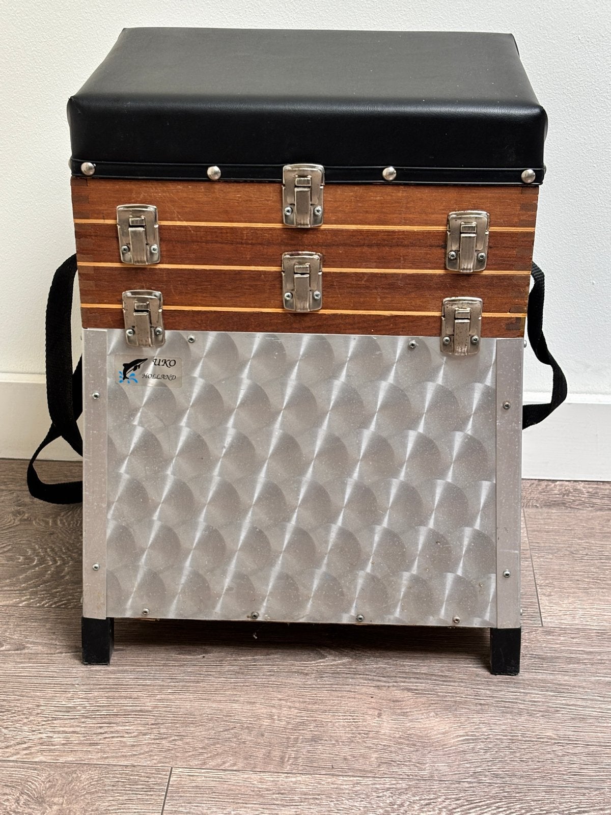 Uko Holland Visstoel, foudraal, visnet, paraplu, accessoires, Ophalen, Gebruikt, Koffer of Tas