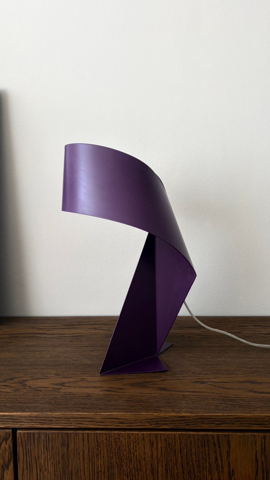 Habitat Ribbon design lamp in paars, Paars, Ophalen of Verzenden, Zo goed als nieuw, Design