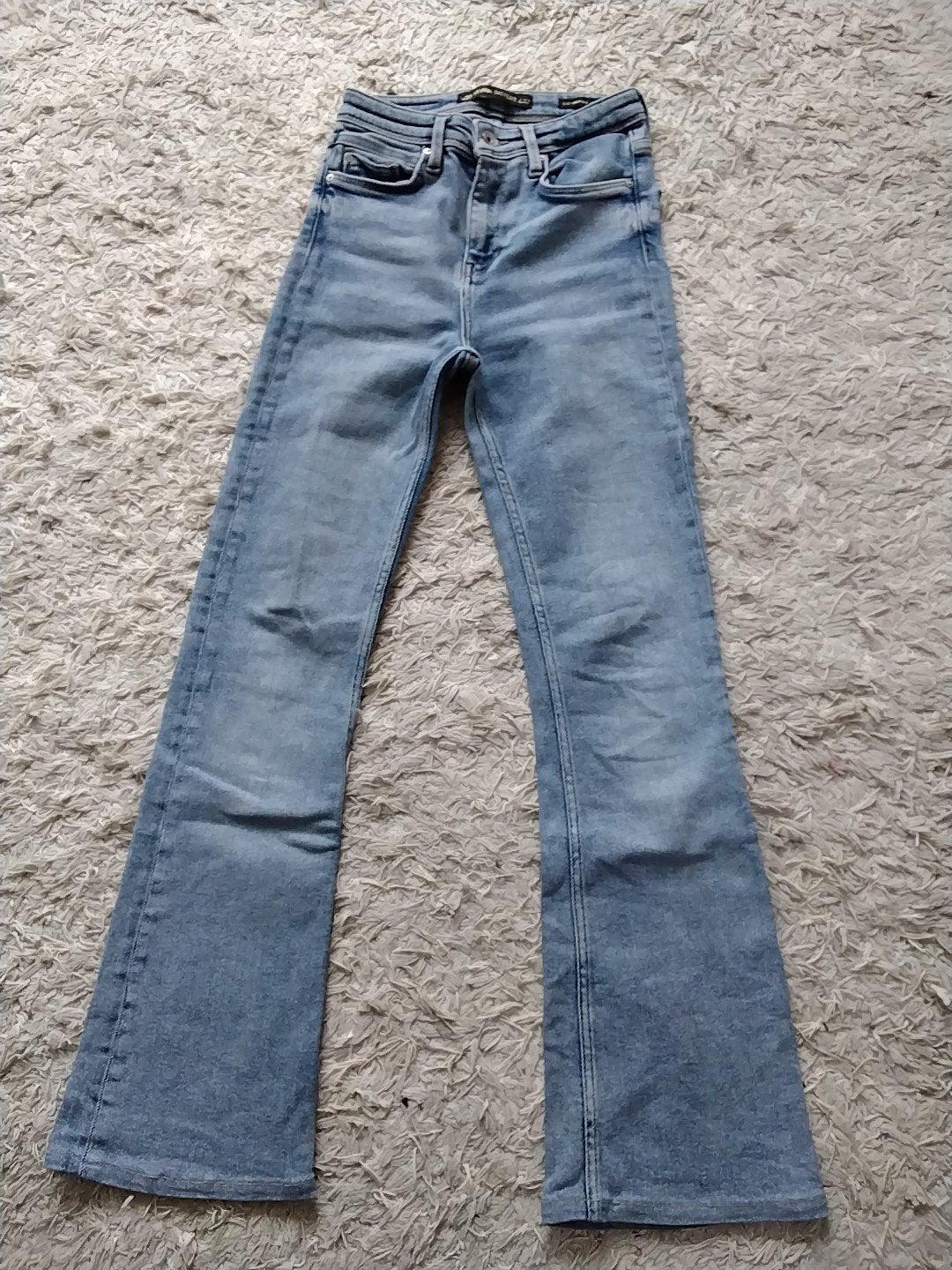 Seven Sisters flared jeans W25 L32, Ophalen of Verzenden, Gedragen, Blauw