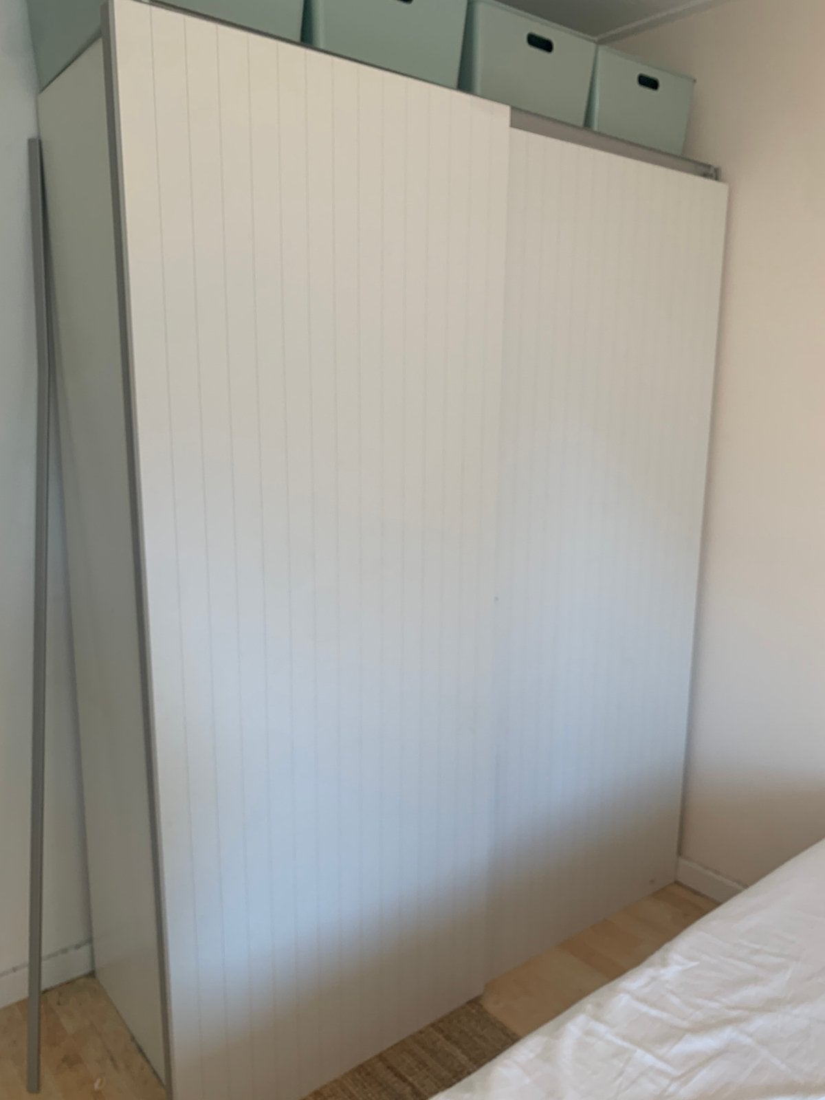 1 Pax kast // 2 schuifdeuren // IKEA // wit met strepen, Ophalen, Gebruikt, 50 tot 75 cm, 200 cm of meer
