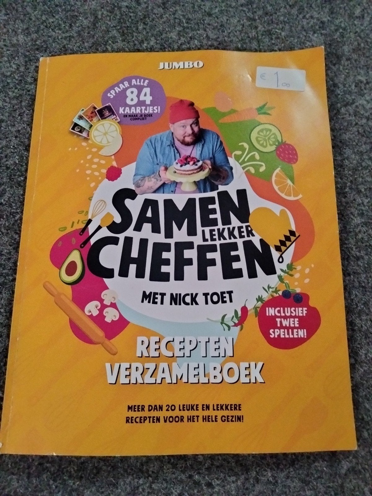 Jumbo Samen Lekker Cheffen Recepten Verzamelboek, Boeken, Ophalen, Voorgerechten en Soepen, Zo goed als nieuw, Nick Toet