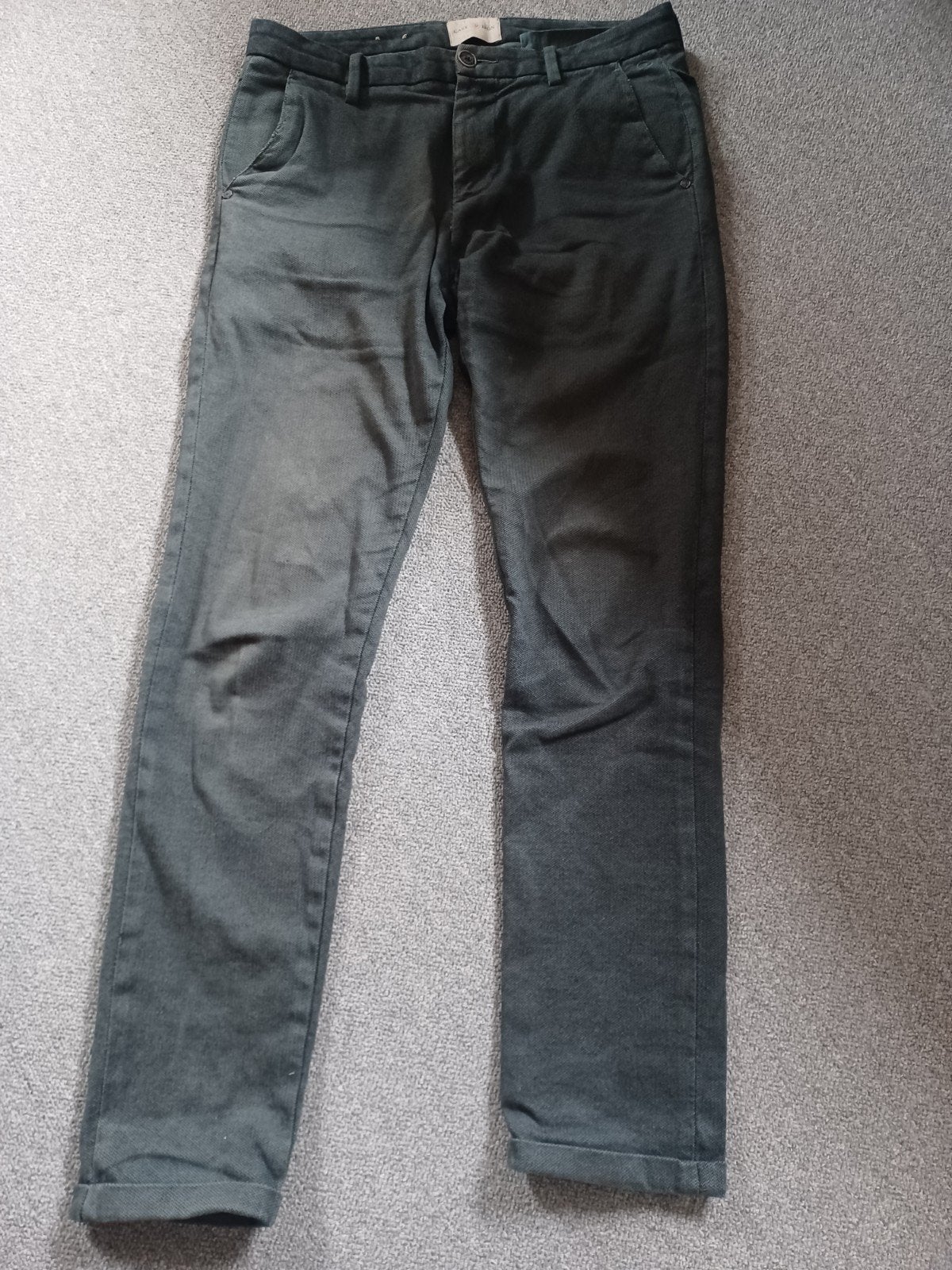 groene heren broek w30/ L 34, Kleding | Heren, Ophalen of Verzenden, Zo goed als nieuw, Cast Iron, Groen