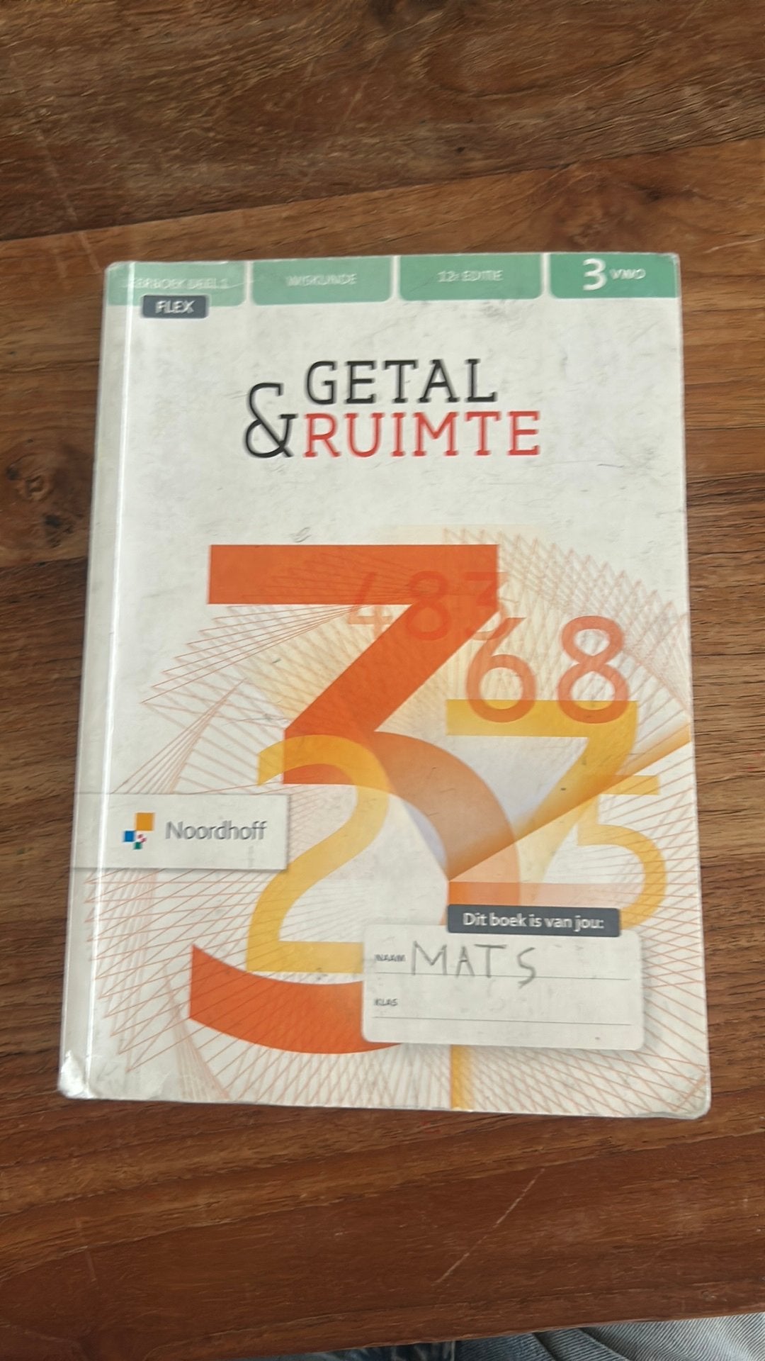 Leerwerkboek 1 Wiskunde 3VWO, Ophalen, Zo goed als nieuw