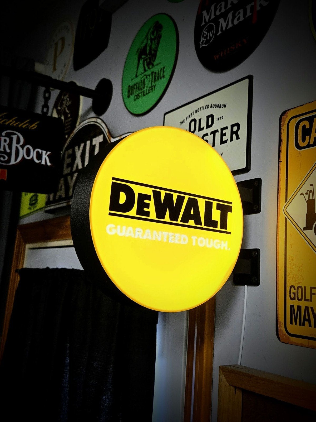 Nieuwe DeWalt LED Dubbelzijdige Wandlamp - Ø 23 cm