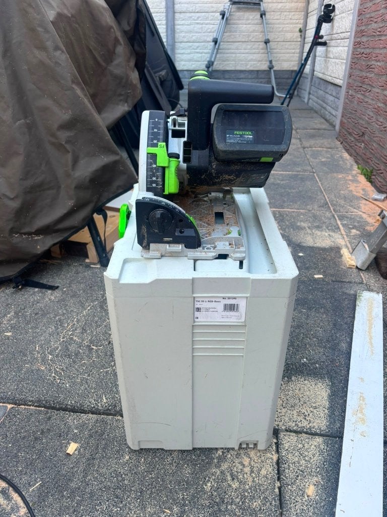 Festool invalcirkel zaag op accu, Ophalen of Verzenden, Gebruikt, Zaag, Festool
