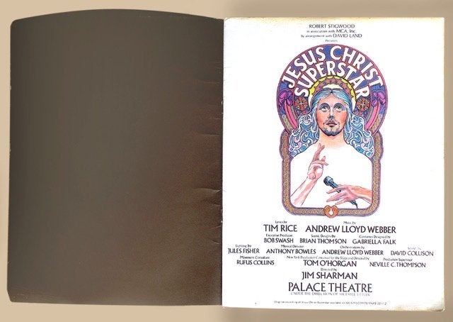 Jesus Christ Superstar Jaren 70 Programmaboek Palace Theater, Ophalen of Verzenden, Zo goed als nieuw, Boek, Tijdschrift of Artikel