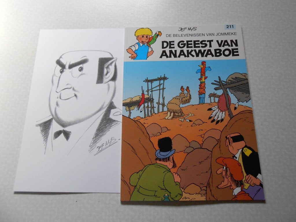 Jommeke 211 De geest van Anakwaboe 2000 1 ste druk. Bijlage., Boeken, Jef Nys, Eén stripboek, Nieuw, Ophalen of Verzenden