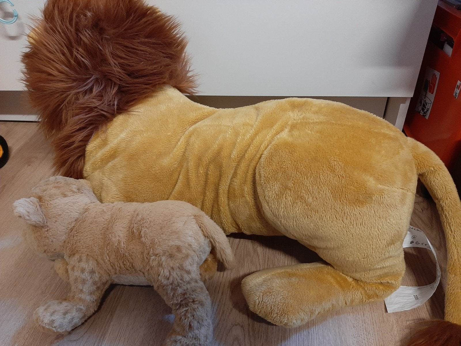 IKEA leeuw + welp knuffels, Ophalen of Verzenden
