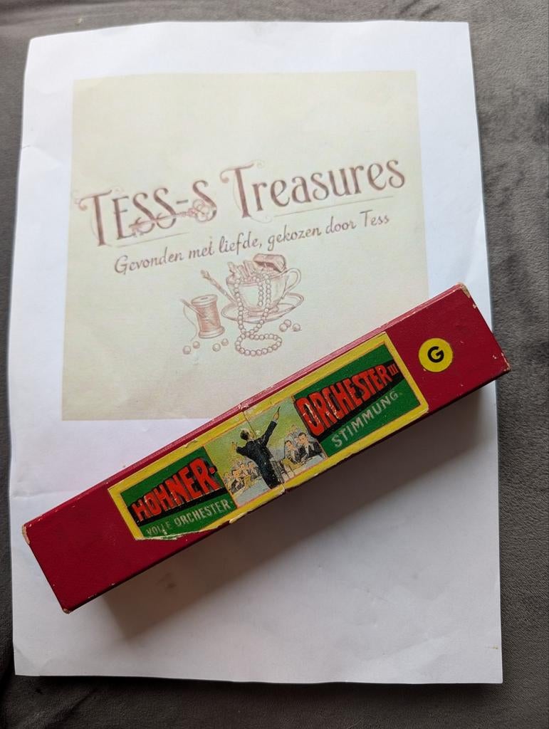 Vintage Hohner Mondharmonica - Volle Orchester Stimmung G, Muziek en Instrumenten, Blaasinstrumenten | Mondharmonica's, Gebruikt