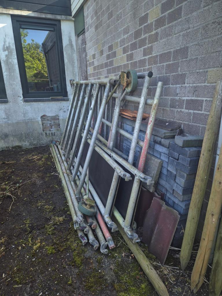 Steiger - Diverse onderdelen, Doe-het-zelf en Verbouw, Steigers, Ophalen of Verzenden, Gebruikt, Overige typen, 5 meter of hoger