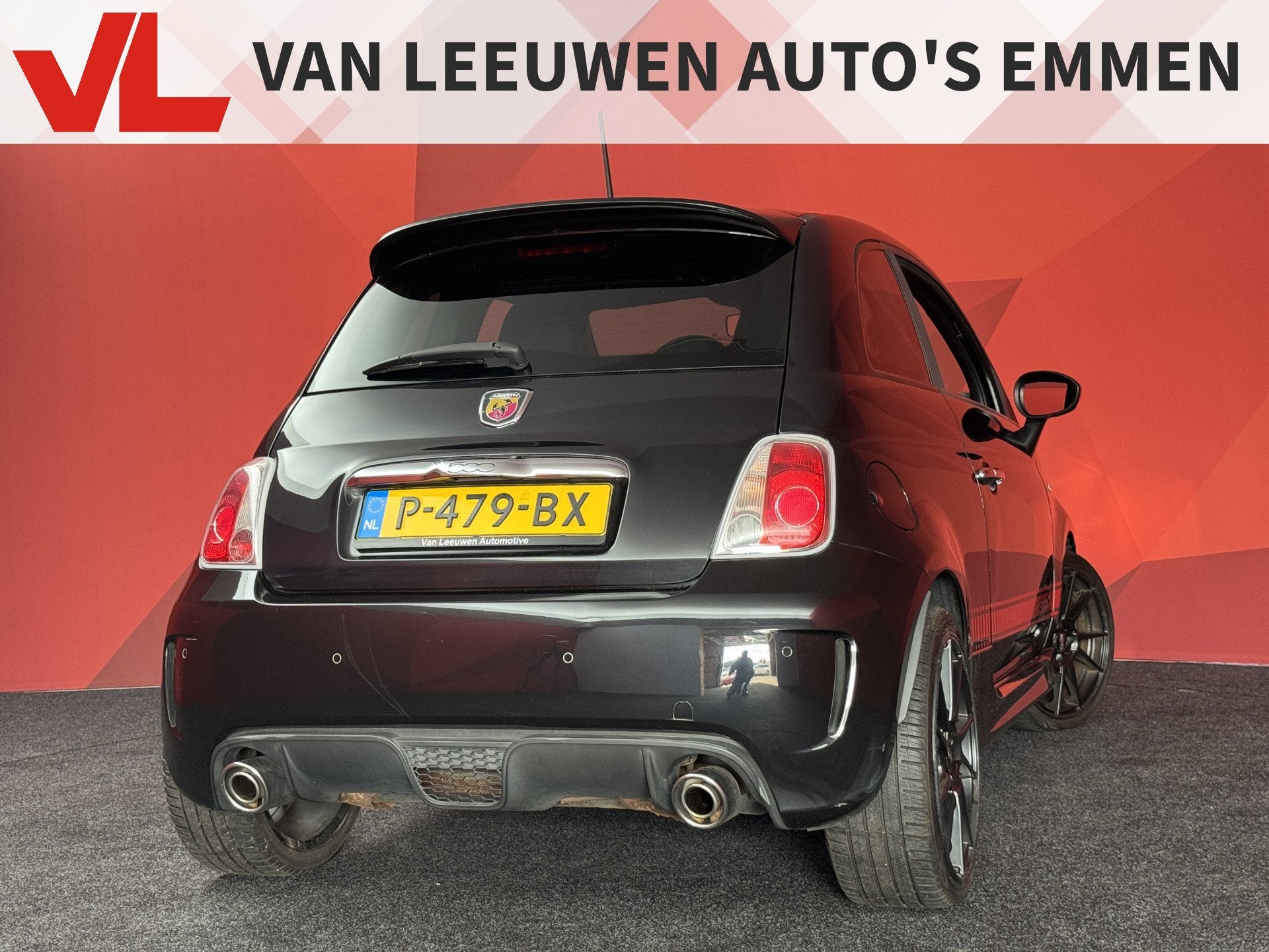 Fiat 500 1.4 T-Jet Abarth Elaborabile | Leder | Airco | PDC, Voorwielaandrijving, 4 cilinders, Zwart, Bedrijf