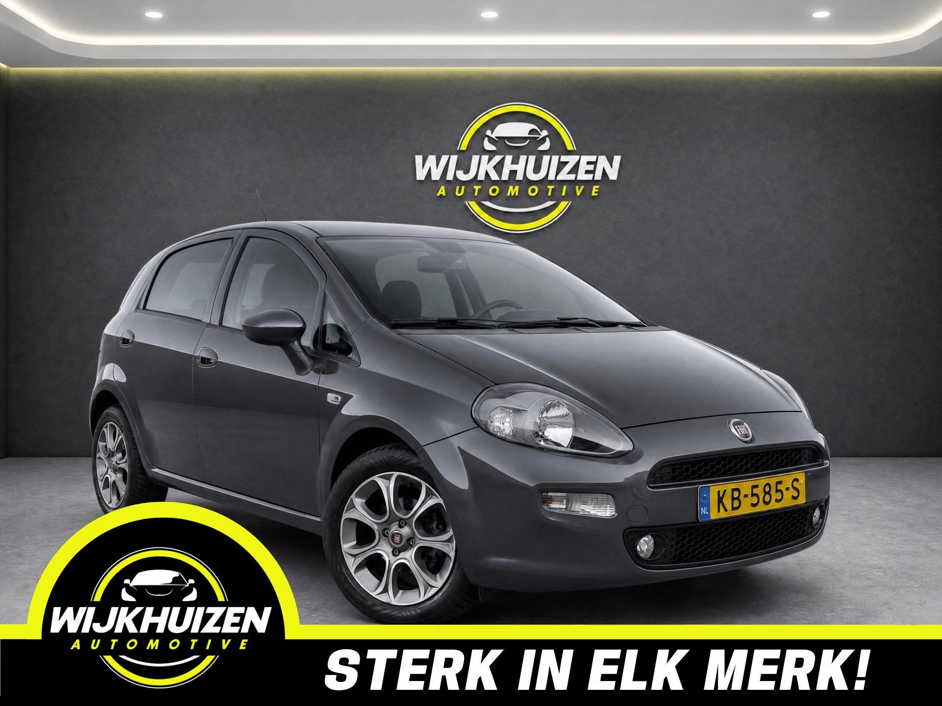 Fiat Punto Evo 0.9 TwinAir Lounge met Climate ! Stoelverwarm, Auto's, Voorwielaandrijving, Dealer onderhouden, 49 €/maand, Origineel Nederlands