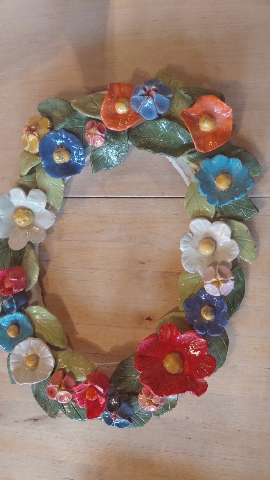 zelfgemaakte bloemenkrans, Huis en Inrichting, Ophalen