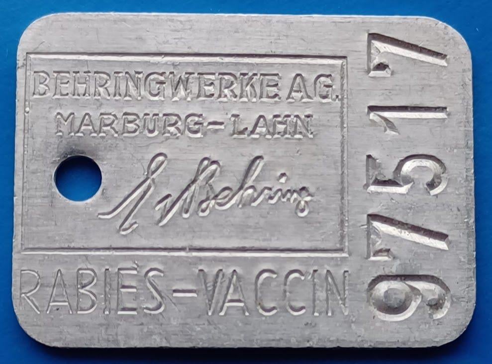 Hondenpenning Rabies Vaccin - 97517, Verzenden, Overige materialen, Nederland