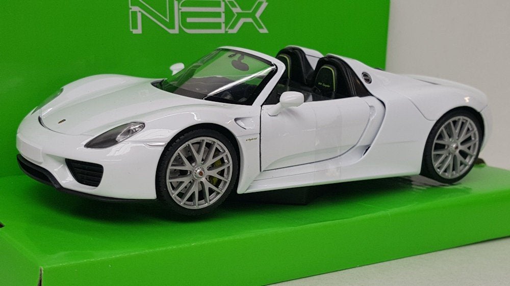 Welly Porsche 918 Spyder Wit 2014 - Schaal 1:24, Auto, Welly, Welly, Nieuw