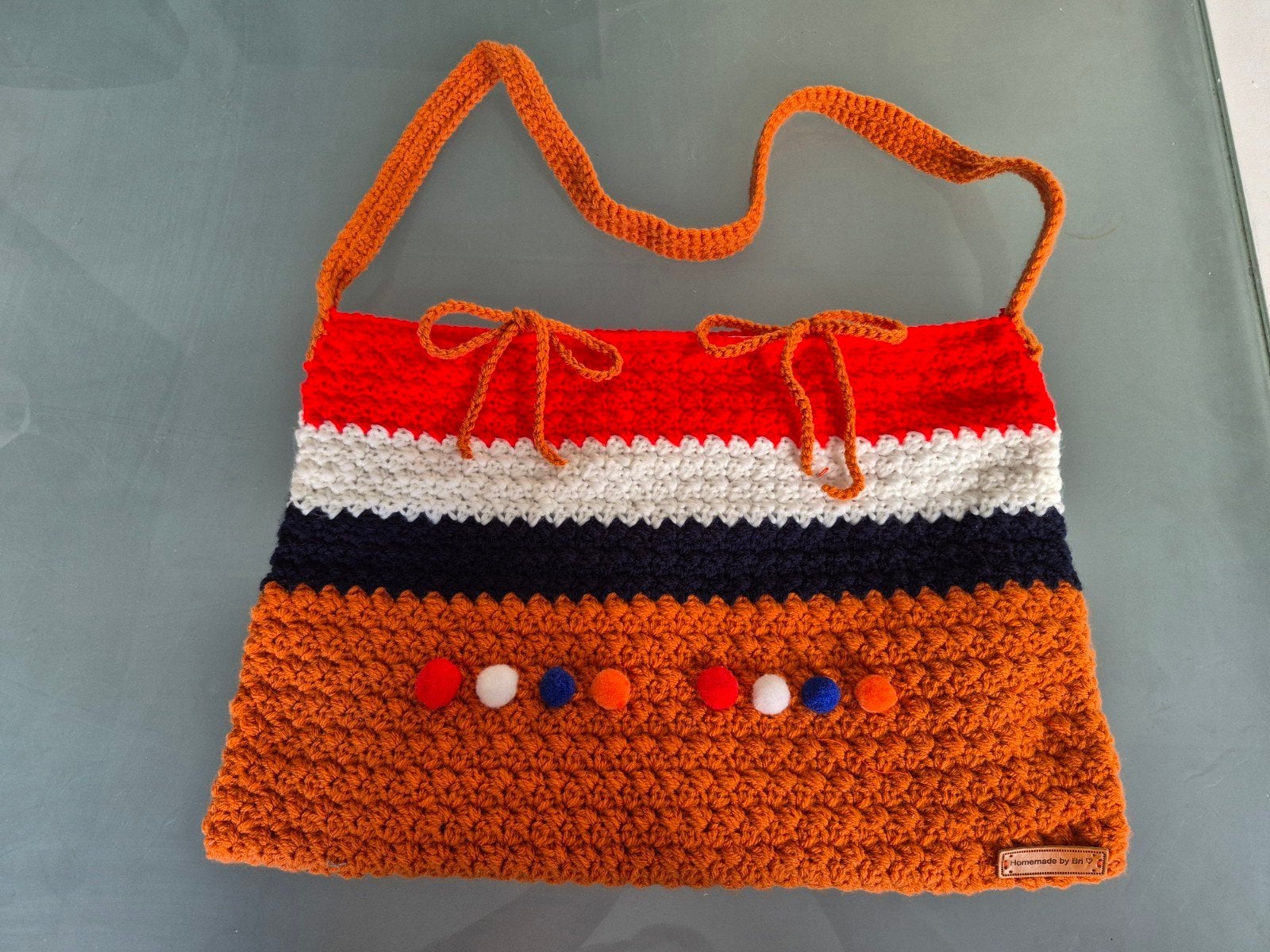 Zelfgehaakte schoudertas NL, Ophalen of Verzenden, Nieuw, Oranje, Overige merken